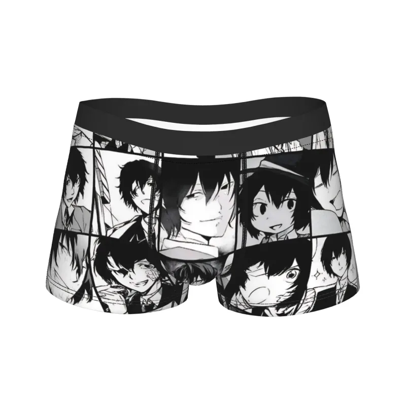 Dazai Bungo Stray Dogs Underwear Print Boxershorts Quality Men Underpants Breathable Shorts Briefs Birthday Present
