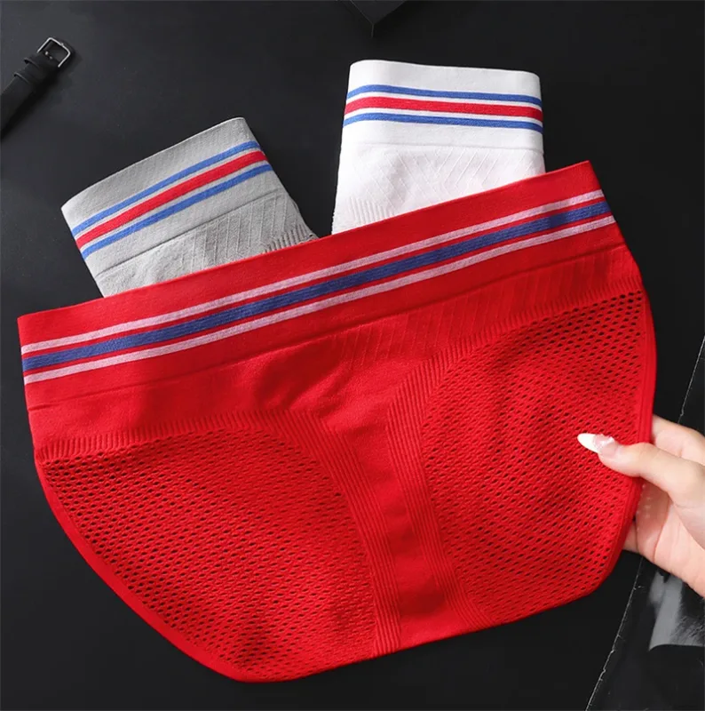 Nen's underwear Letter wide waist cuecas masculino sexys tøy men cueca mesh sissy lencerías muy hot U convex calzoncillos hombre