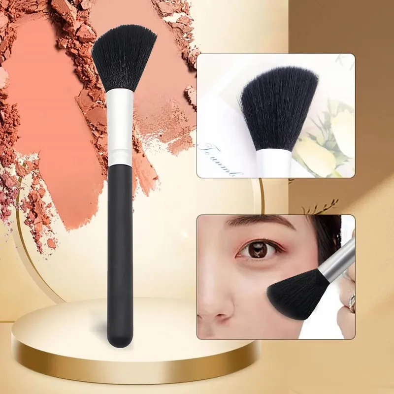 1 Buah Kuas Rias Besar Wajah Kontur Pipi Perona Pipi Alas Bedak Hidung Alat Kuas Rias Kosmetik Daya Longgar Kuas Perona Pipi Bedak — image 11