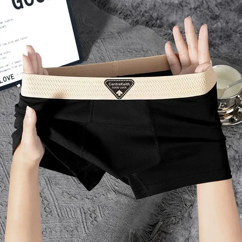 5pcs Pack Men Panties Cotton Underwear High Stretch Boxer Shorts Fashionable Sexy Men Underpant Plus Size L-4XL Breathable Men