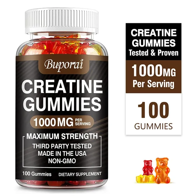 Creatine Monohydrate Gummies - Boost Energy Build Muscle Mass and Improve Athletic Performance