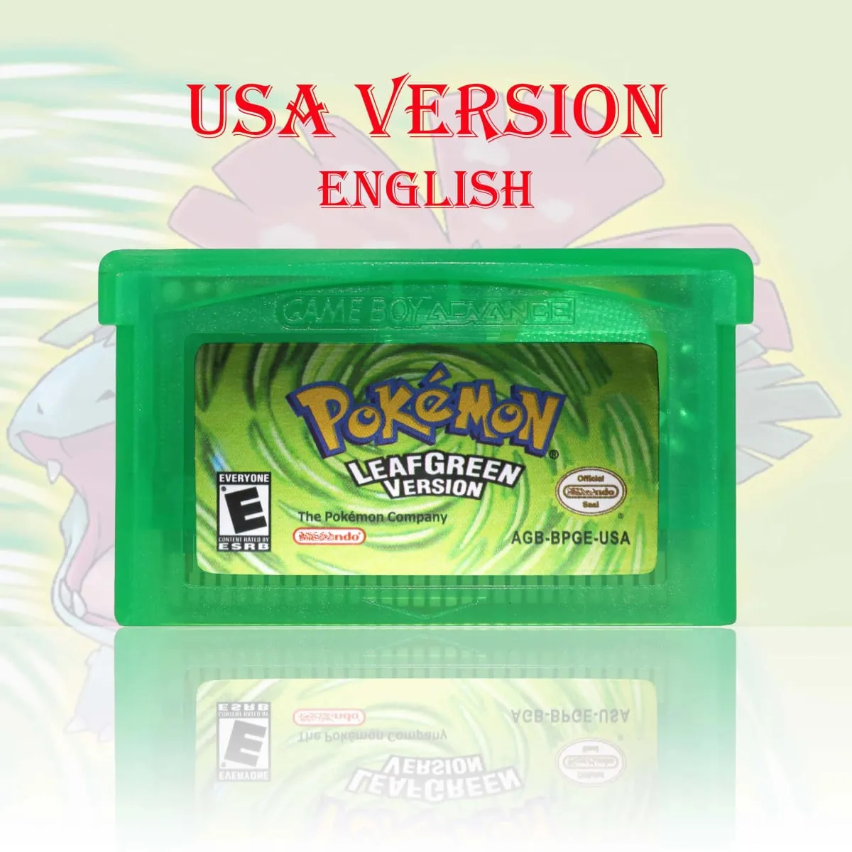 GBC/GBA USA verzió Pokemon Blue/Crystal/Smaragd/Fire Red/Leaf Green Game Cartridge videojáték kártya kiváló minőségű akkumulátorral