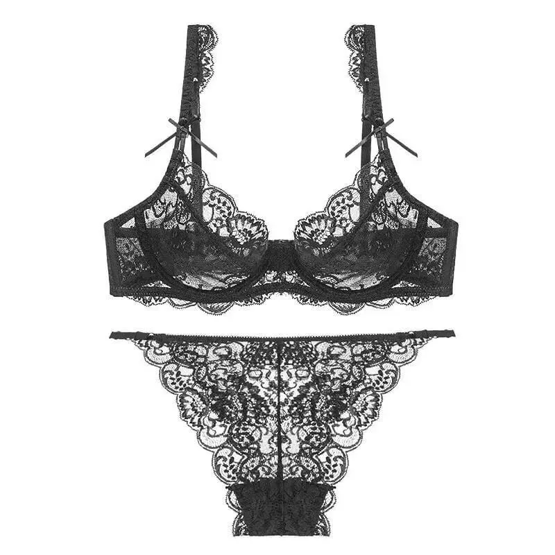 Ρομαντικό Ατμόσφαιρα Lace Minimizer Σουτιέν Ultra Thin Sponge Free Wirefree Γυναικείο Σετ ώθησης μπούστου με πλήρη κάλυψη BANERDANNI