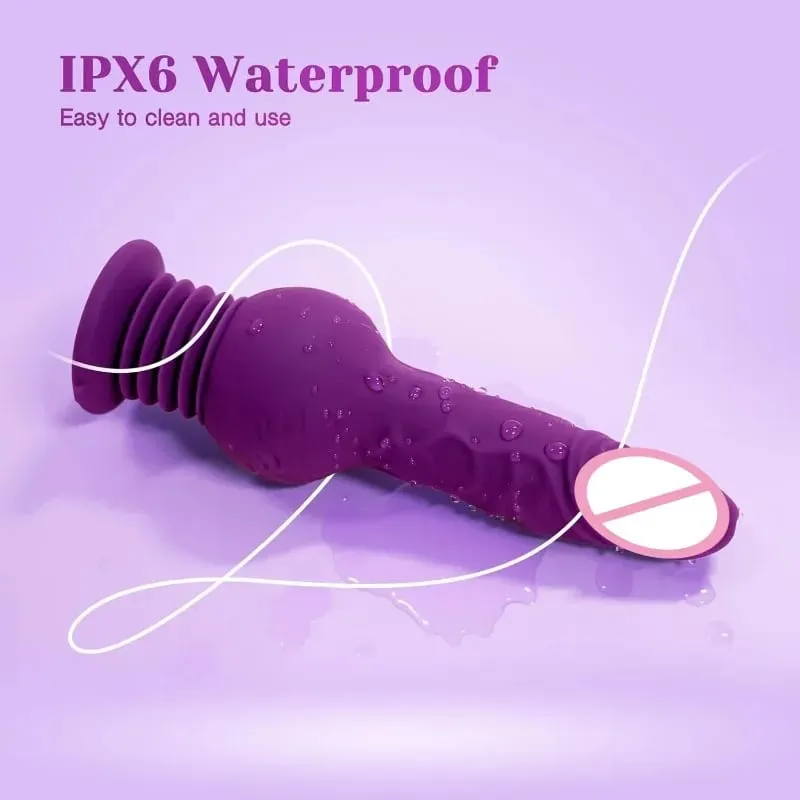 9.29 Inch Realistic Dildos Thrusting Dildo Vibrator G-Spot Anal Stimulation 10 Vibrating Modes Adult Toys Sex Toys for Women Men