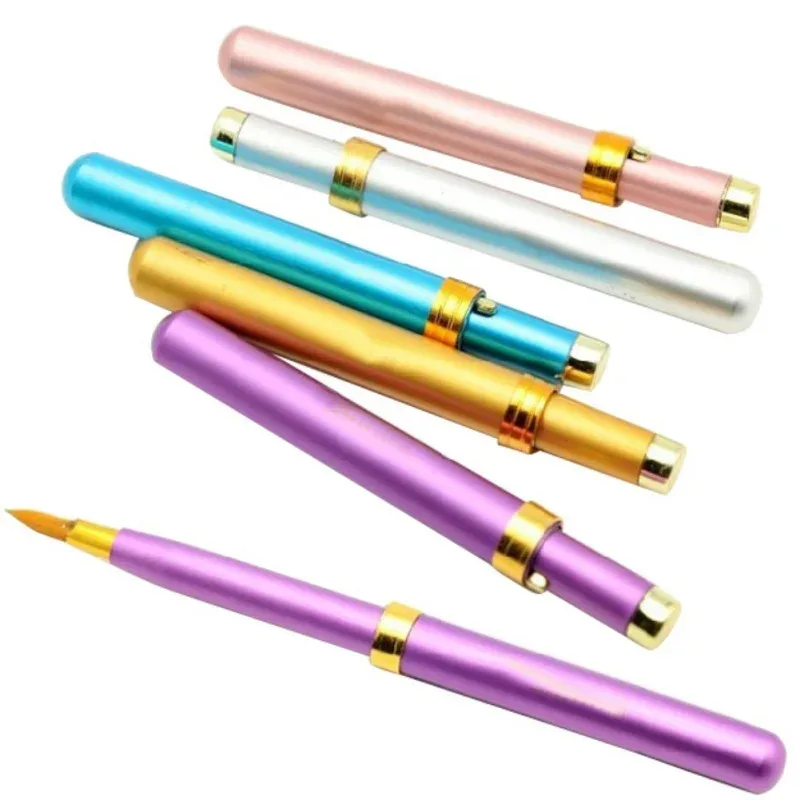 Retractable Portable Makeup Lip Brushes Cosmetic Eyeshadow Brush na may Cap Women Makeup Tools