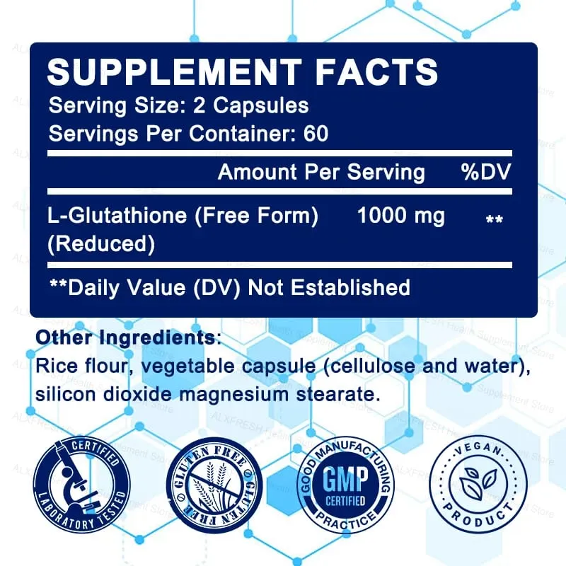 Liposomal Glutathione 1000 mg - Antioxidant and Immune Support Supplement - Detoxification and Liver Support — image 5