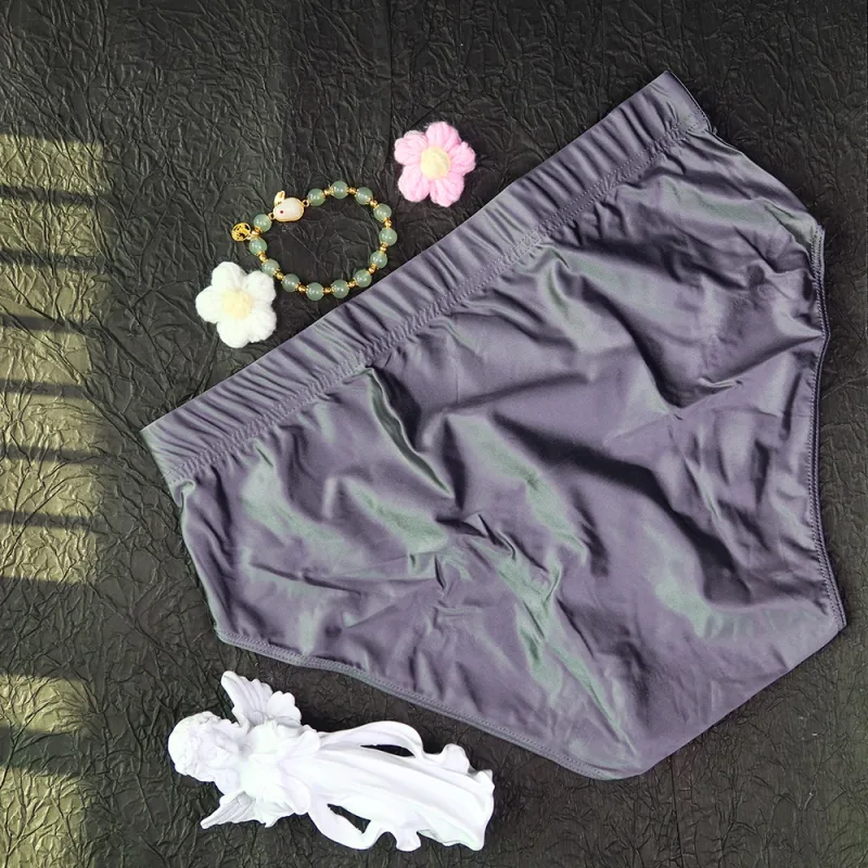 new Mens Briefs Underwear Satin-like Breathable Low-Rise Underpants Male Panties Men's glossy underwear
