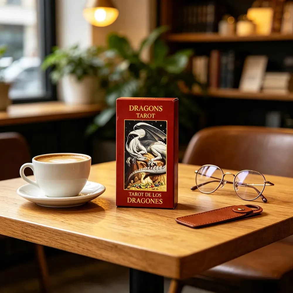 Sárkányok Tarot Kártyák 78 Tarot Pakli Mitikus Dragon Art Jóslás Társasjáték Lelki útmutatás kártyák Tarot gyűjtőknek