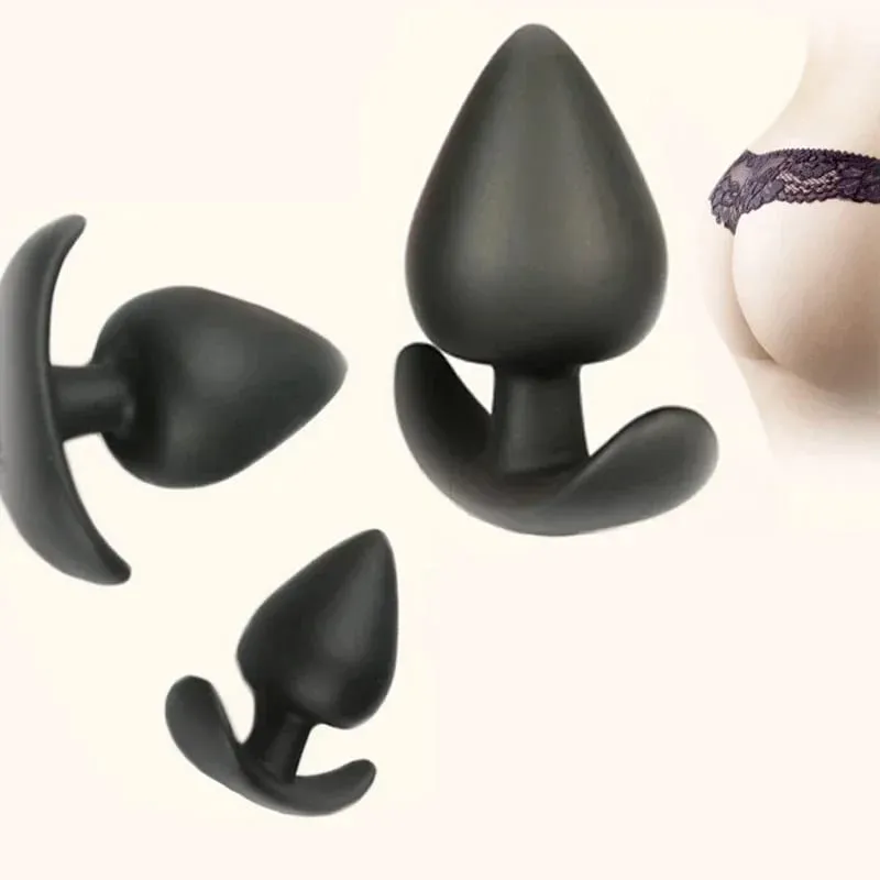 זול 4 גודל סיליקון Big Butt Plug צעצועי מין אנאלי למבוגרים גברים אישה תחתונים Buttplug דילדו מאסטורבדור פי הטבעת דילטדור