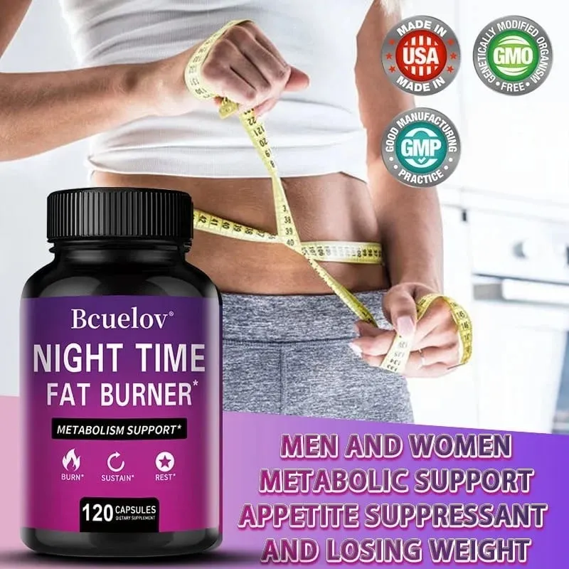 Nighttime Fat Burner - Carb Blocker Para Tumulong sa Cleansing Weight Management Pagpapanatili ng Energy Levels at Digestive Health