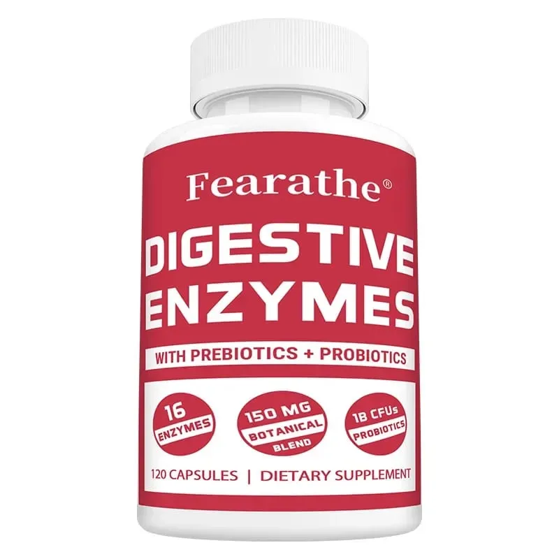 Digestive Enzyme Capsules - with Probiotics & Prebiotics Support Gut Health Immune Support Promote Digestive Health