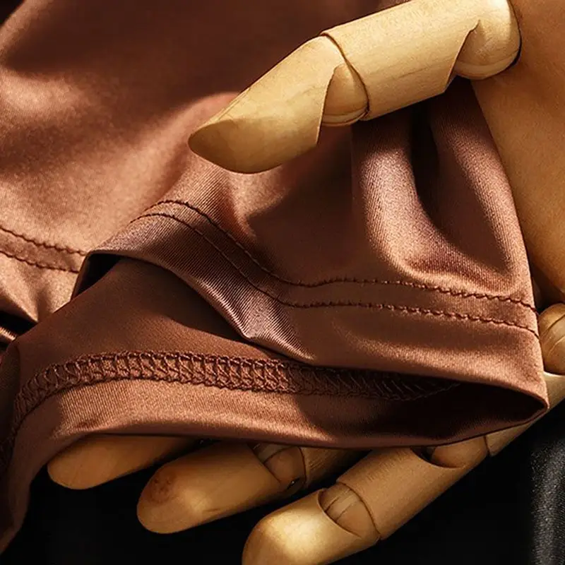 4-Piece Of Men's Underwear Summer Silk Thin Breathable Ice Silk Flat Angle Pants Solid Color Comfortable Casual Men's Underwear