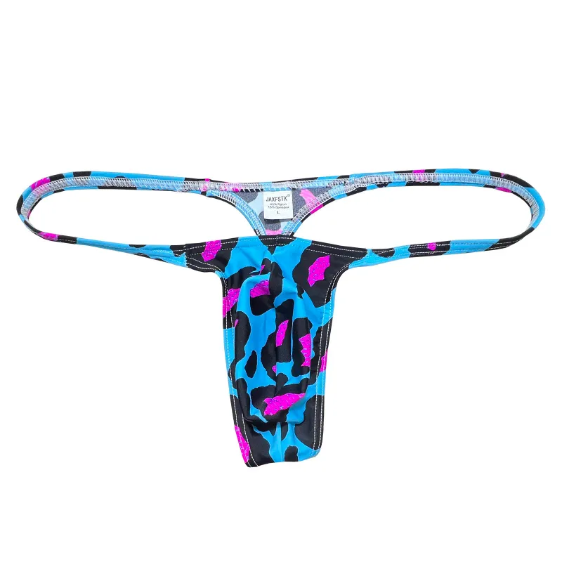 Men's Thong Ice Silk Underwear Guys T-back Tangas Men Low-waist Thong-style Briefs As Swimwear Ultrathin Barely There Feel
