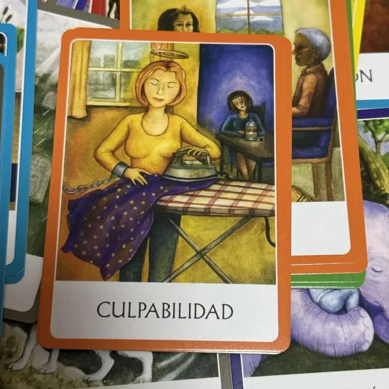 Chakras Oráculo De Los Chakra Oracle Cards 49 Deck 10,4*7,4cm Ισπανική Έκδοση Fate Divination Ταρώ Επιτραπέζιο παιχνίδι