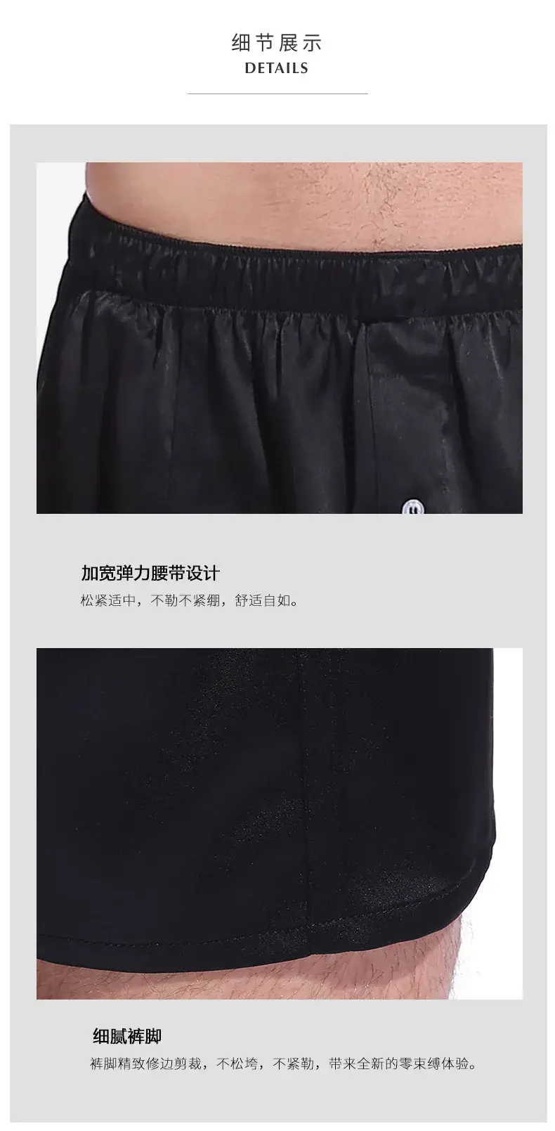 1 PC Homens boxer shorts calças cueca cintura média 19 MM 100% seda amoreira real cores sólidas S-520