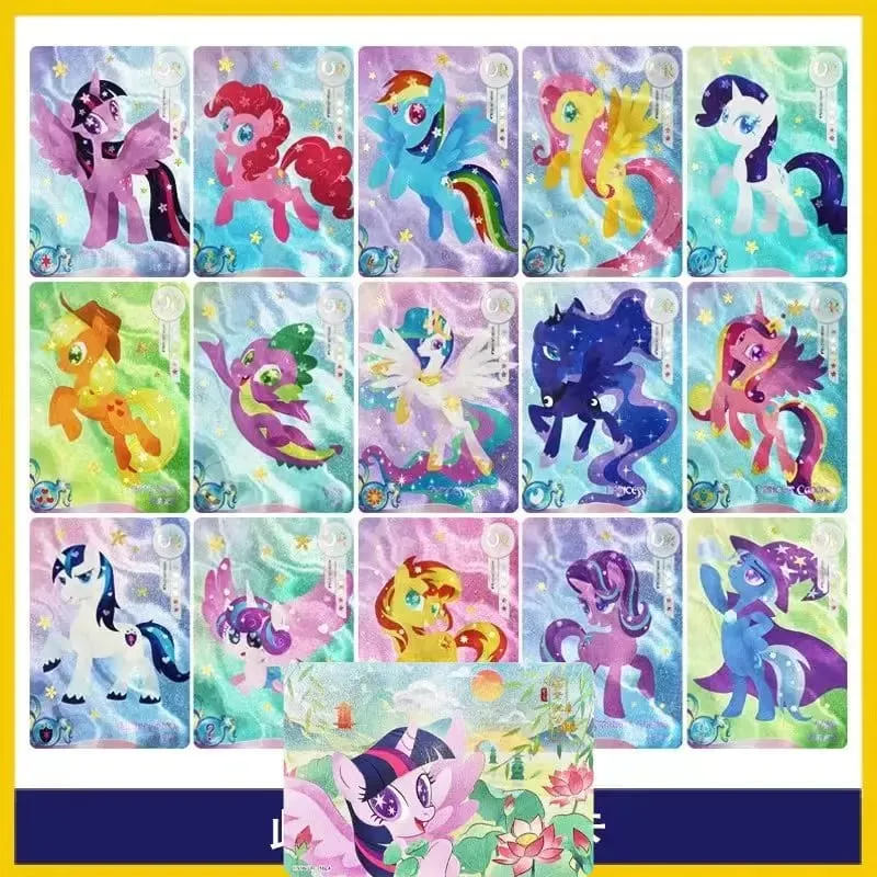 Genuine My Little Pony Card Friendship Eternal 6 7 8 Huiyue Series SC SLR SGR UR Cute Princess Anime Collectible Cards Toy