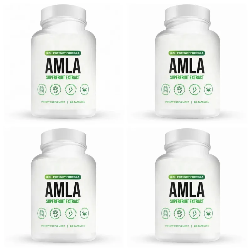 Amla Fruit Extract 1000mg Capsules Superfruit Supplement Energy Support 60 Capsules 30 Servings Vegan Non-GMO Gluten Free