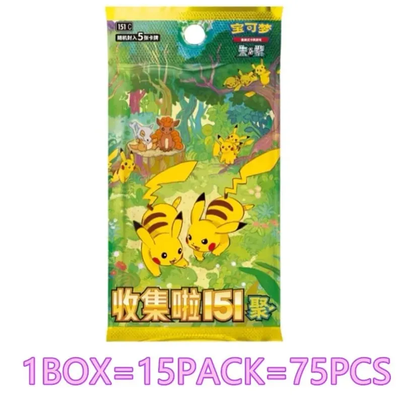 Pokémon Original Card 151 Series Vol.3 PTCG Official Genuine Supplement Package Animation Collection Card Table Game Toy Gifts