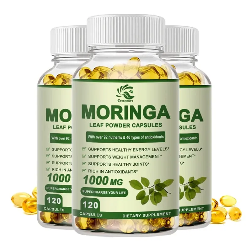Moringa Extract Capsule Anti Stress Improve Sleep Enhance immunity Antioxidant - 60/120 Capsules — image 8