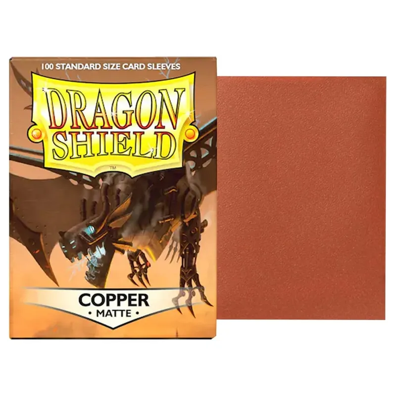 100 PCS/BOX 66x91mm Τυπικό μέγεθος Ματ μανίκια κάρτας Demark Dragon Shield για μανίκια επιτραπέζιων καρτών παιχνιδιών MTG/PKM/YGO/TCG