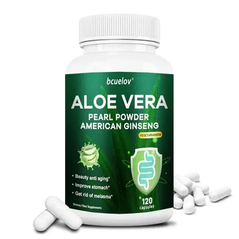 כמוסות תמצית אלוורה מסייעות בהקלה על עצירות ניקוי וניקוי רעלים של המעי הגס ומנהלת את חילוף החומרים במשקל