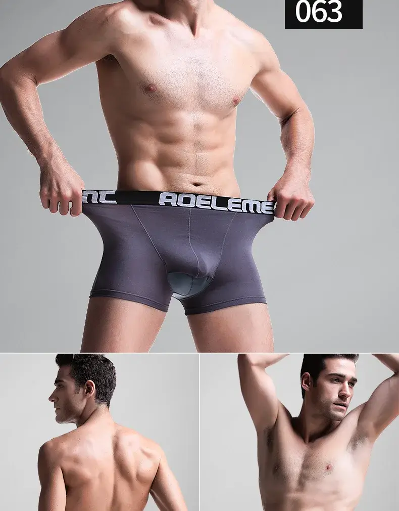 L-5XL Large Size Men Varicocele Underwear Scrotal Testicle Support Dual Pouch Boxer Spermatic Cord Bullet Separation Underpant