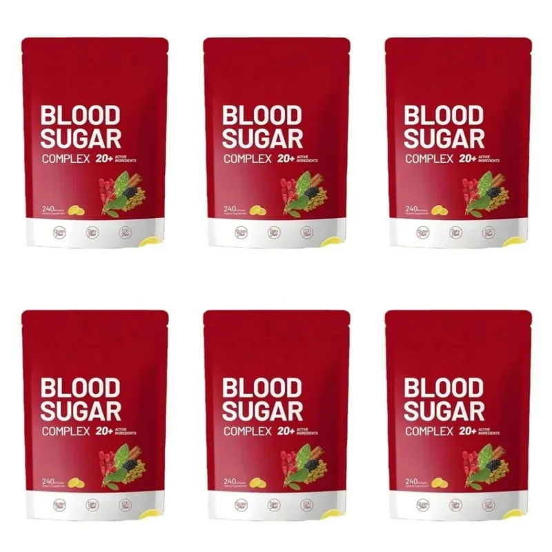 Blood Sugar Complex Supplement 240 Softgels Naglalaman ng Multivitamin at Cinnamon bitter Gourd 20 Herbs Extract Suporta sa Pang-araw-araw na Kalusugan
