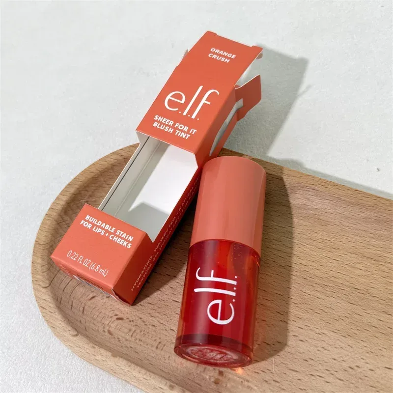 Hot Sale New Elf Bubblegum-Cherry Mango-Watermelon Lasting Moisturizer Lip Gloss Lip Balm & 8 Colors Cream Blush Brand Cosmetics