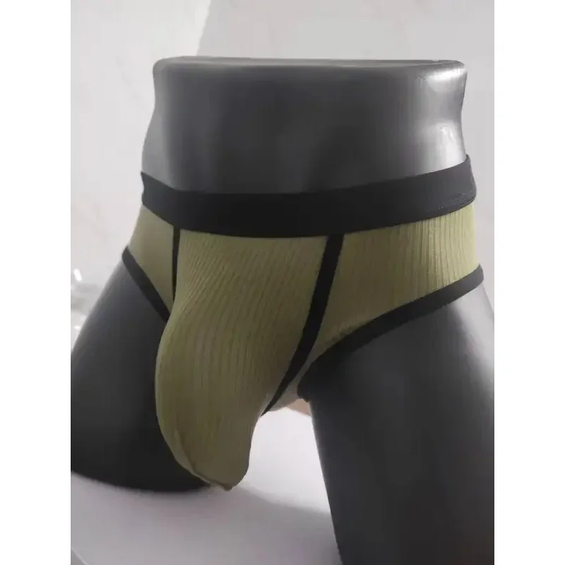Men's briefs with large pockets are very sexy. Large-space sports underwear for men 3256811705961751
