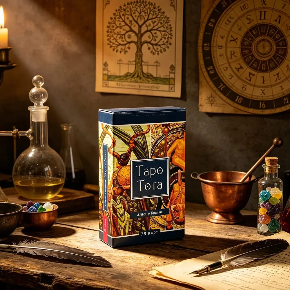 Tarot Deck 78‑Cards Russian Version Tapo Tota Mysterious Divination Fortune-Telling Επιτραπέζιο Παιχνίδι για Συλλεκτές Ταρώ