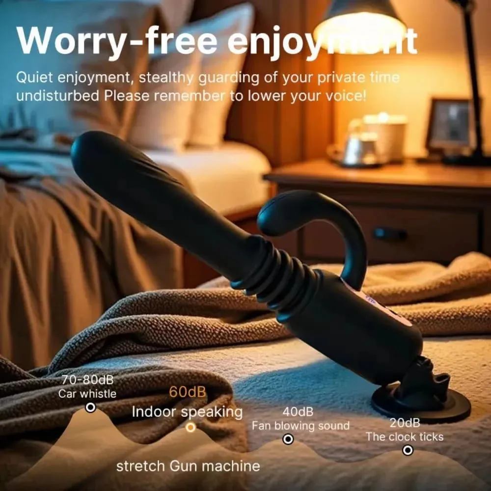 7 Telescopic Sex Machine Thrusting Dildo Vibrator 30MM Auto Stretch Rechargeable With Suction Cup Adult Sex Toys for Women
