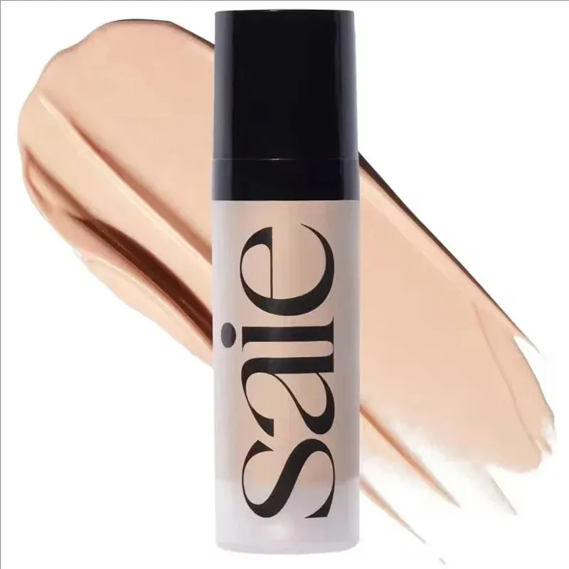 Fashion Saie Glitter Hydration Liquid Powder Blusher Moisturizing Liquid High Gloss Facial Contour Cream Products Makeup