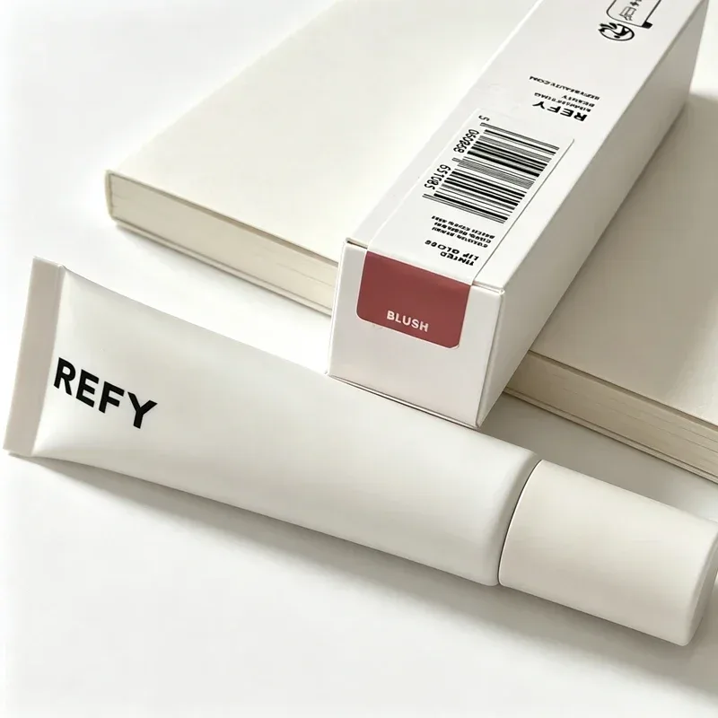 Brand Refy Lip Gloss Metal Applicator Deeply Moisturizing Nourishing Plumping Shine Non-Sticky Satin Nude Lip Makeup Cosmetics — image 8