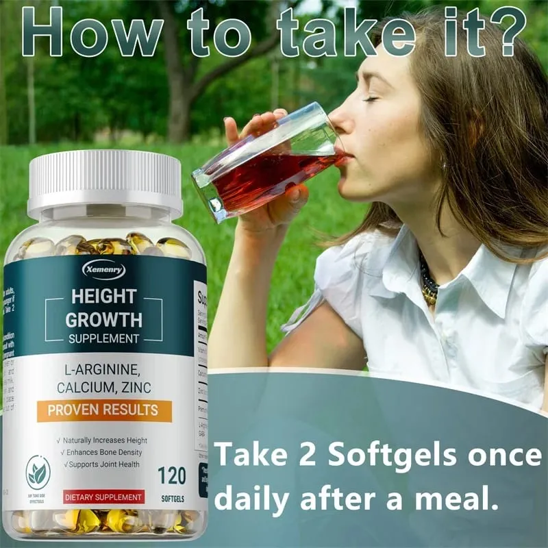 Height Growth Supplements - Bone Strengthening and Growth Promotion for Children Teens and Adults