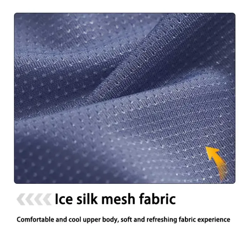 Men's Ice Silk Briefs with Open Front And Adjustable Waist - Summer Sexy Breathable Underwear for Comfortable Fit