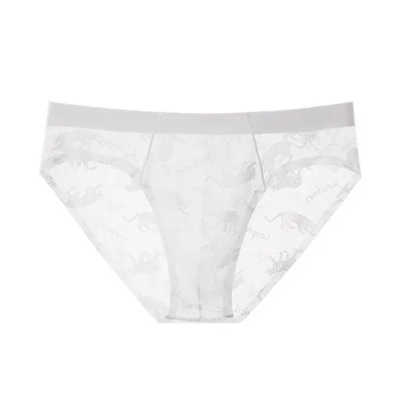 Sexy Men Briefs Undies Printed Seamless U Bulge Pouch Panties Ultra-thin And Light Breathable Underwear Quick Drying Underpants
