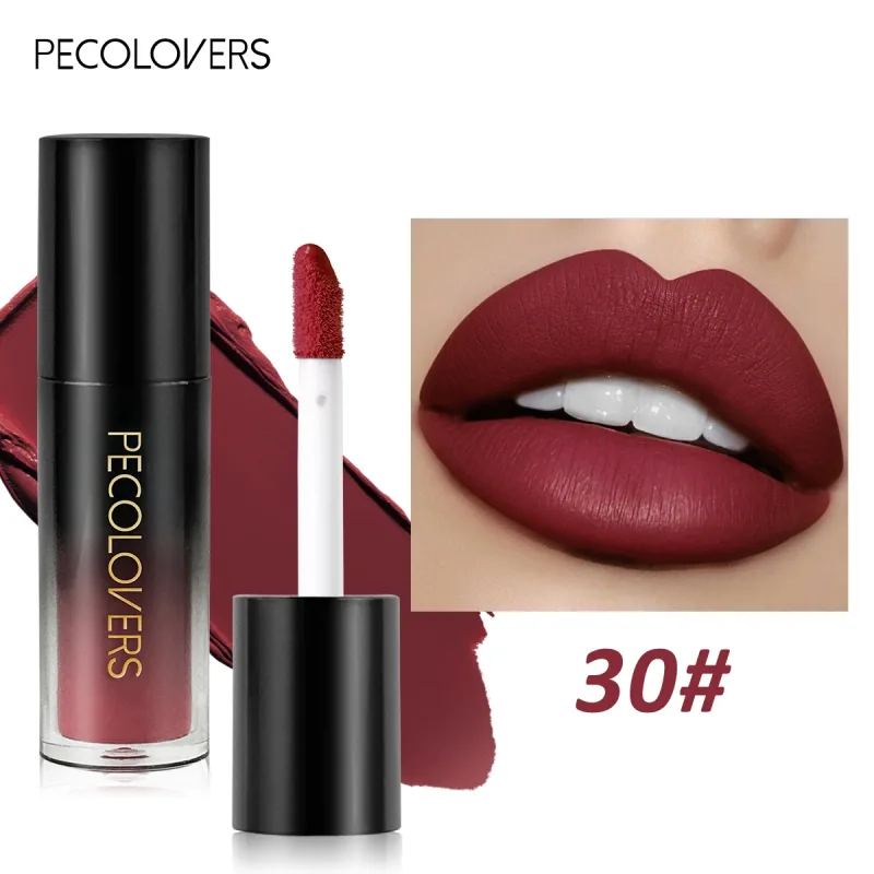 Πολλαπλών χρωμάτων Matte Velvet Lip Gloss Αδιάβροχο Αντικολλητικό Κύπελλο λείο κραγιόν για εφαρμογή υψηλής απόδοσης χρωμάτων