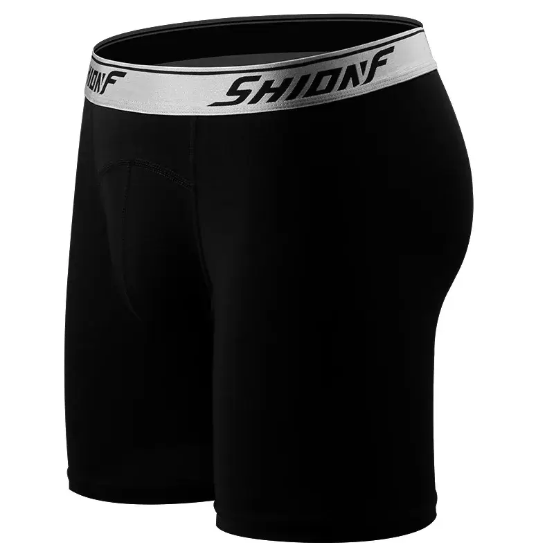 150KG 9XL Oversized Men Sports Panties Male Cotton Long Leg Boxer Quick Drying Jogging Fitness Shorts Men Tight Running Short