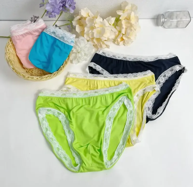 New Men's Underwear Sexy Men's Lace Briefs U-Convex Pouch Low-Rise Comfortable and Breathable Shorts Briefs men underwear sexy