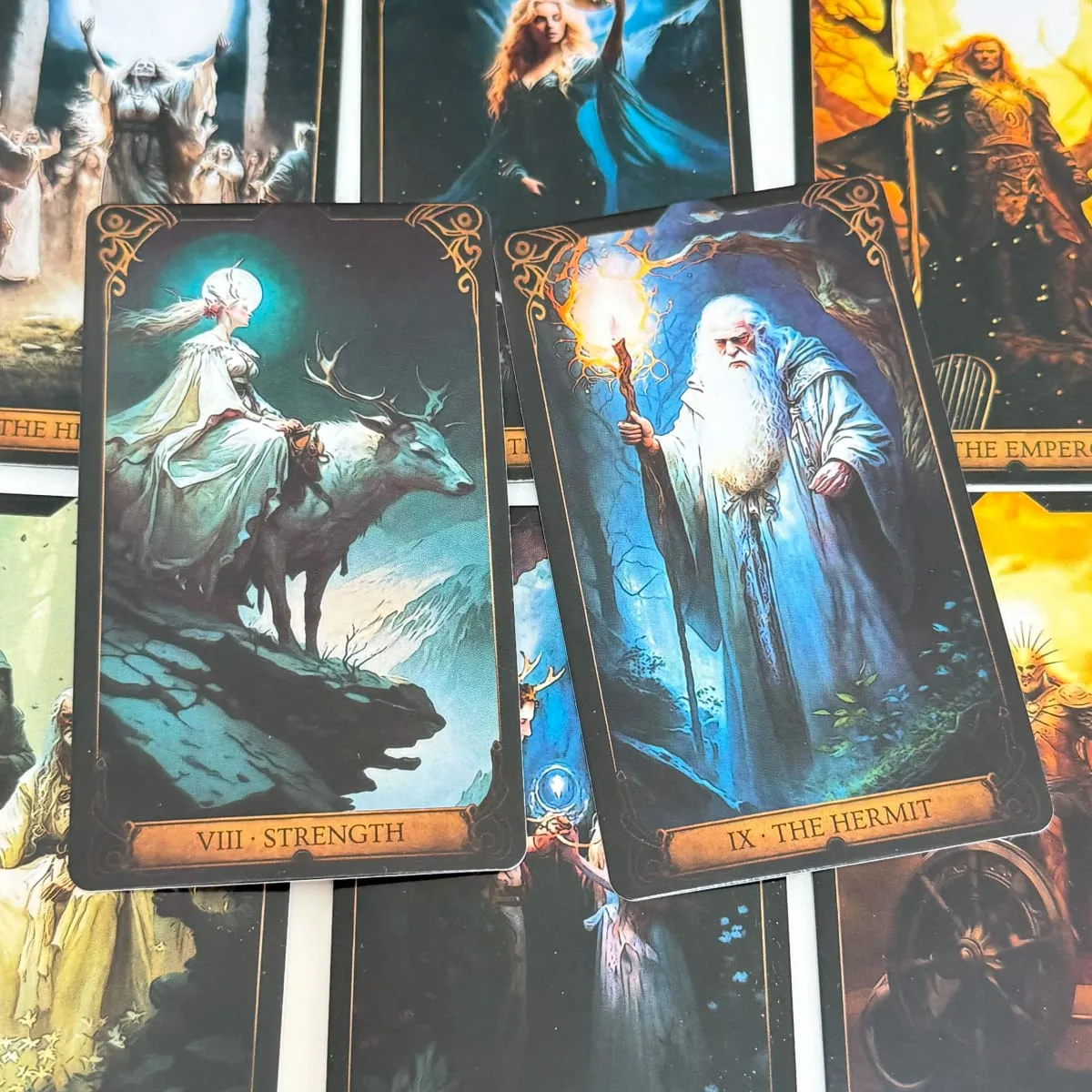 Druidic Tarot Cards 78 τμχ Αγγλική έκδοση Mysterious Divination Tarot Deck Επιτραπέζιο παιχνίδι