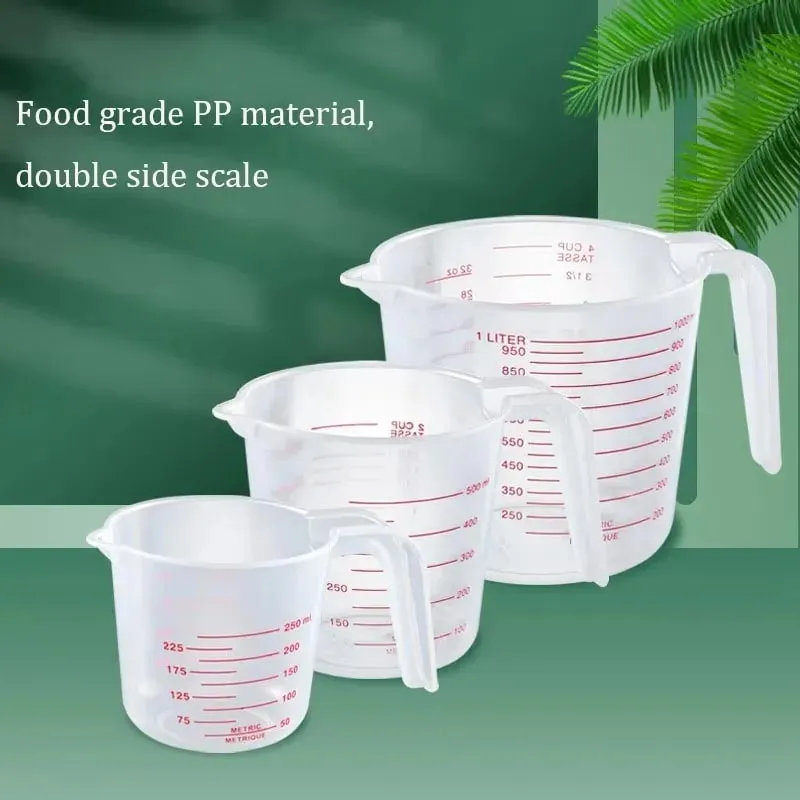 250/500/1000ML Κύπελλο Easuring Μεζούρα και κουτάλια Πλαστική κανάτα Ψηφιακή ζυγαριά κουζίνας Εργαλεία ψησίματος Αξεσουάρ χρονοδιακόπτη