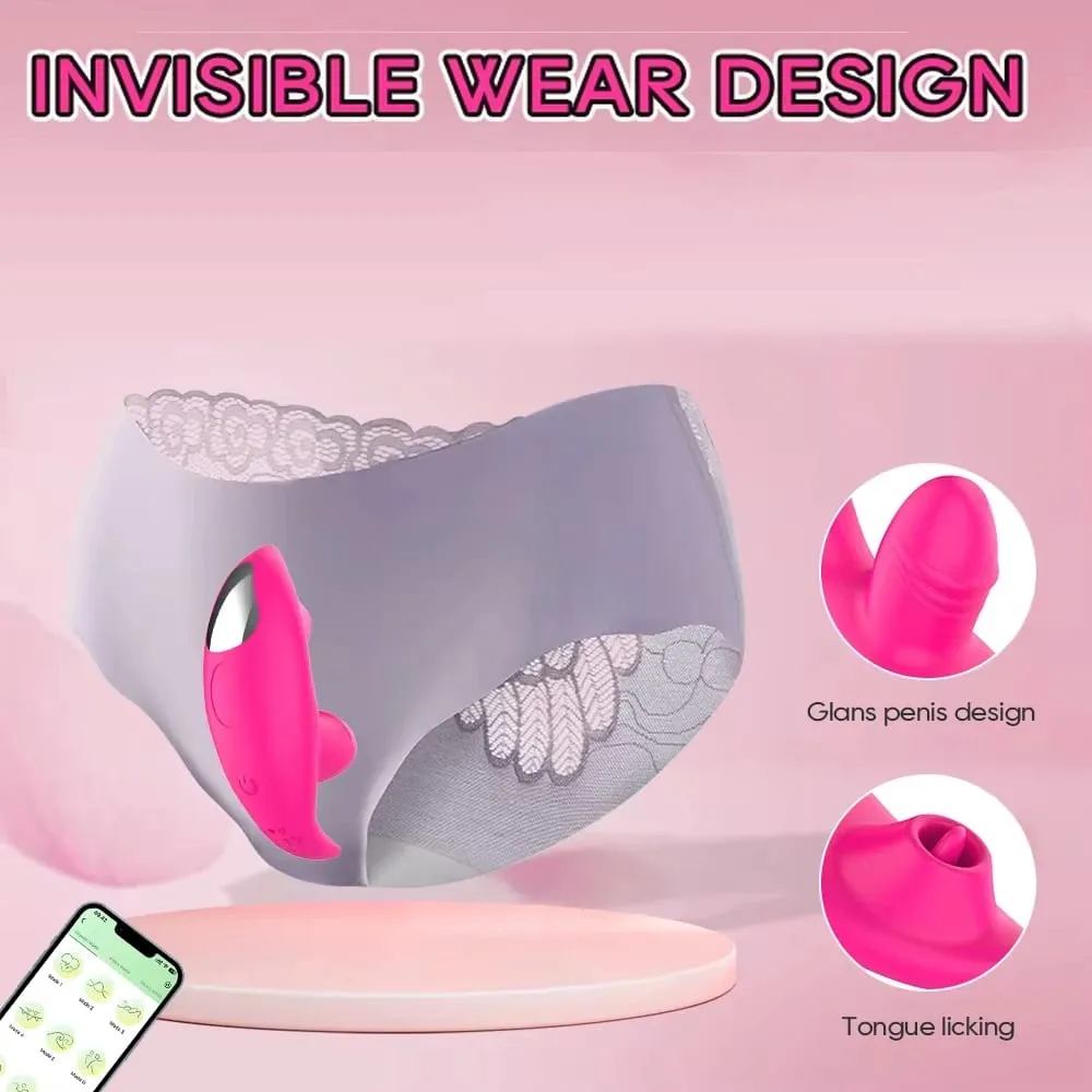 APP Bluetooth Vagina Sucking Vibrator 9 Modes Vibrating Sucker Oral Sex Suction Clitoris Stimulator Ερωτικά παιχνίδια σεξ για γυναίκες