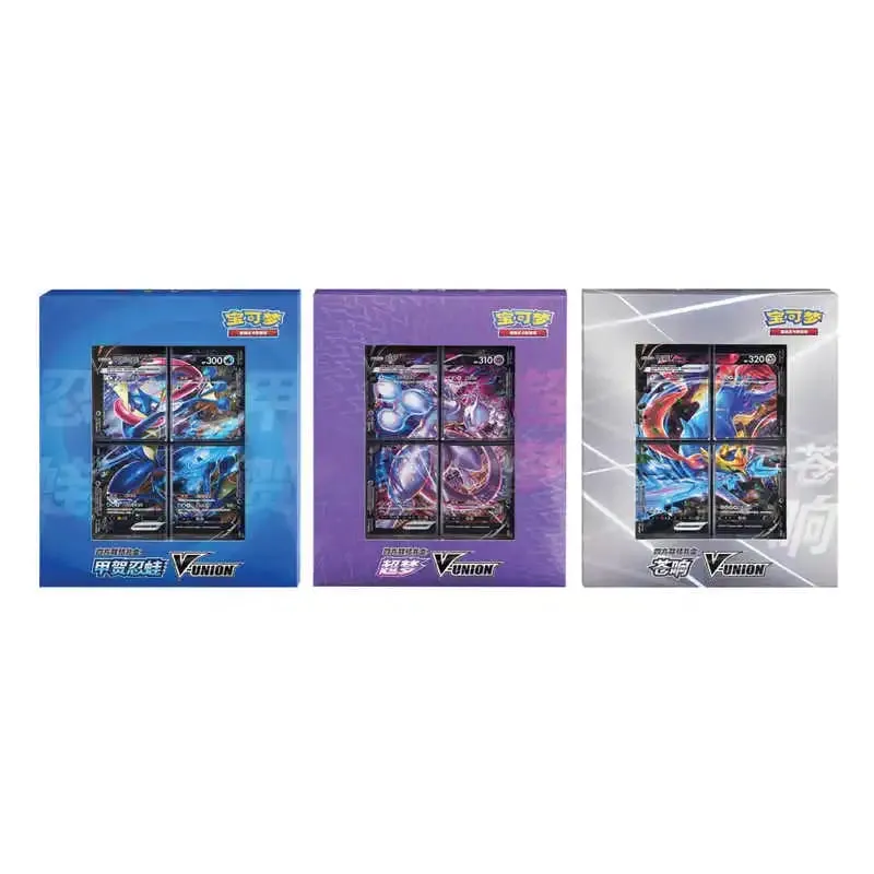 In Stock Genuine 100% Original Pokemon Ptcg Card Quartet Coupling V-Union Gift Boxes Pikachu Big Gather Moru Baker Mew-Two Ptcg
