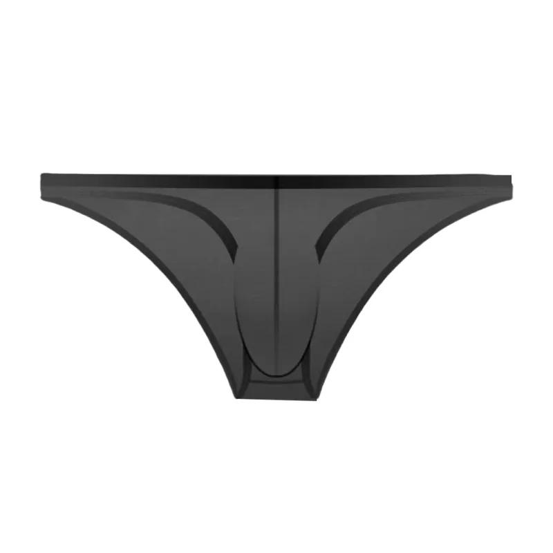 1PC Summer New Underwear Men's Ice Silk Briefs Ultra-thin Transparent Breathable Sexy Comfortable Low Waist Underpants For Men 3256809692642600