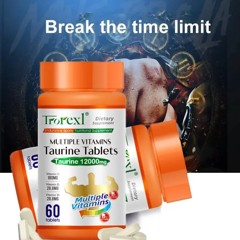 Multiple Vitamins Taurine Tablets for Energy boost fatigue relief and enhance physical strength