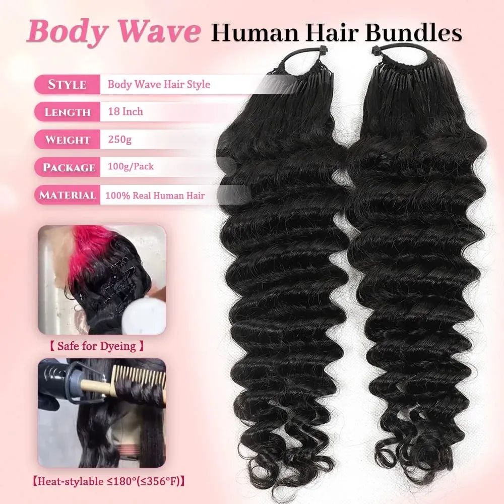 Deep Wave Feather Crochet Human Hair Extension Σγουρά προ-διαχωρισμένα πακέτα μαλλιών με βελονάκι χωρίς κόμπους με θηλιά για πλέξιμο 50g