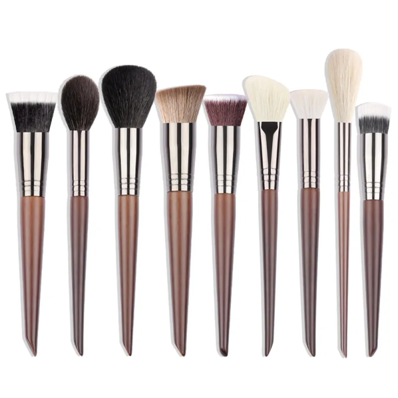 Set Kuas Rias OVW Kit Kuas Rias Eye Shadow Concealer Perona Pipi Kabuki Bubuk Telur Spons Puff Kecantikan