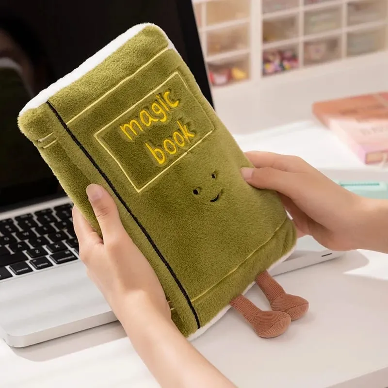 Kawaii נייר מכתבים סחורה צעצוע קטיפה ממולא ספר סרגל דמוי אדם מחדד כרית מחק כרית קישוט מתנה