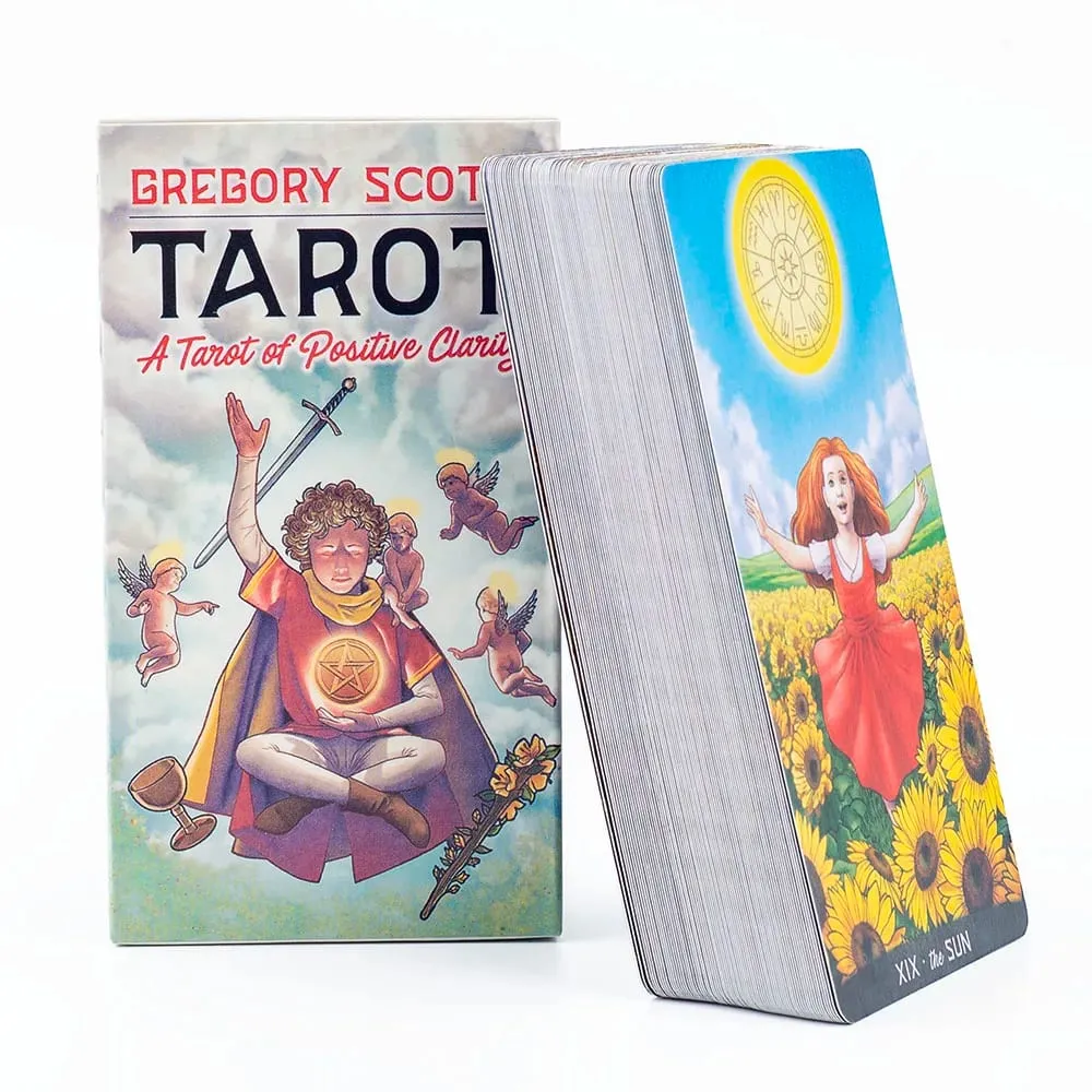 Gregory Scott Tarot 78-Card Deck Επιτραπέζια Κάρτες Ομαδικών Παιχνιδιών για Πάρτυ Precognition & Divinatio Oracle Set 11,1*6,1cm