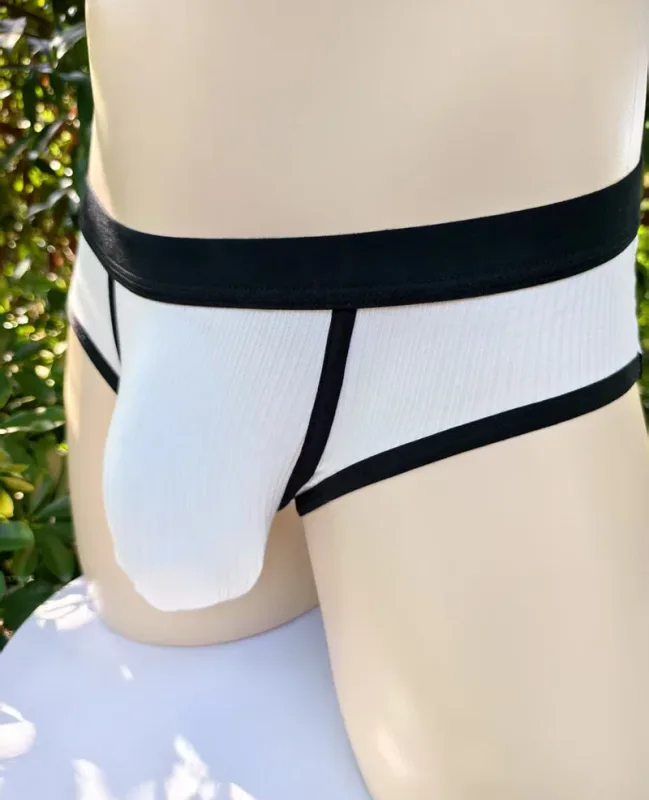 Men's briefs with large pockets are very sexy. Large-space sports underwear for men 3256811705961751
